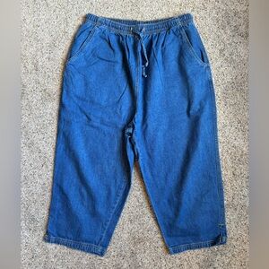 Stylish Blue Denim Capris